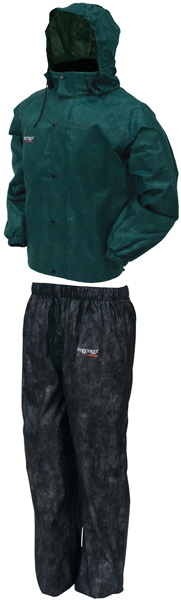 Frogg Toggs AS1310-109XL All Sport Rain Suit, Dark Green, Black, Size