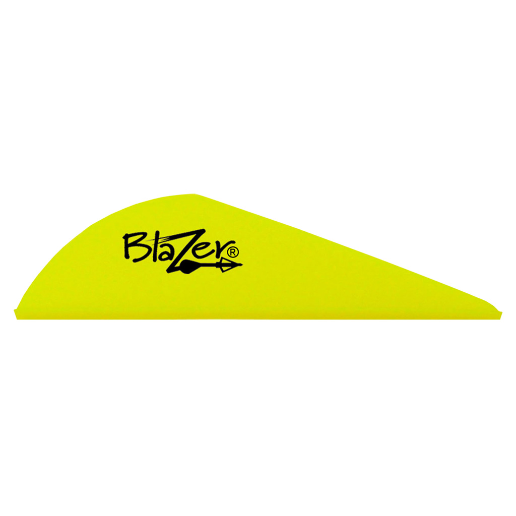 BOHNING BLAZER VANES 2" SOLID NEON YELLOW 36PK Full Metal