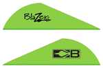 Bohning Blazer Vanes  <br>  Neon Green 100 pk.