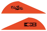 Bohning Blazer Vanes  <br>  Neon Red 100 pk.
