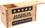 SHEFFIELD STANDARD PINE CRAFT BOX FREE & BRAVE MADE IN USA!