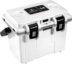 PELICAN COOLERS IM 14 QUART WHITE/GRAY W/DRY STORAGE