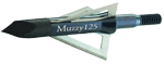 Muzzy Screw-in Broadheads  <br>  3 Blade 125 gr. 6 pk.