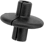 PINE RIDGE KISSER BUTTON XL SLOTTED BLACK 1EA