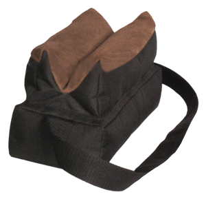 TOC FATBAG BENCH BAG FILLED BLACK FABRIC/LEATHER W/STRAP