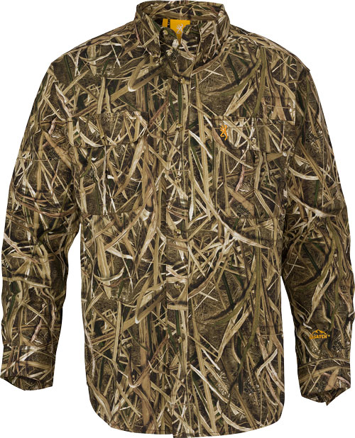 BROWNING WASATCH BUTTON DOWN LS SHIRT MOSG BLADES XX-LRG<