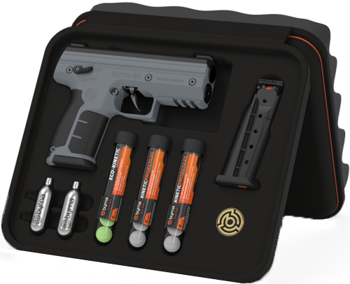 BYRNA SD KINETIC KIT GRAY W/ 2 MAGS & PROJECTILES!