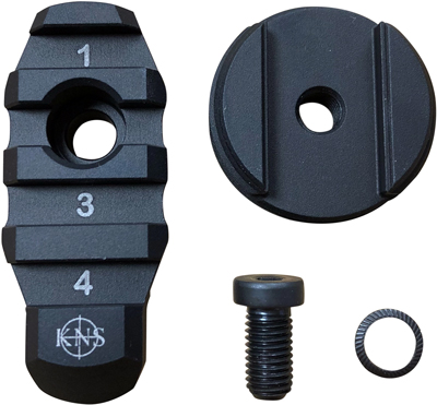 KNS STOCK ADAPTER W/FLANGE AR BUFFER TO PICATINNY RAIL