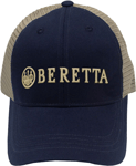 Beretta USA BC0520166005 LP Trucker  Hat Cotton/Mesh Navy