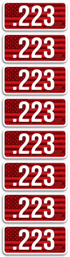 MTM AMMO CALIBER LABELS .223 8-PACK