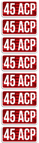 MTM AMMO CALIBER LABELS .45ACP 8-PACK