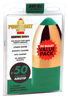 Powerbelt AeroTip Copper-Plated Muzzleloader Bullets .50 cal 245 gr AERO-TIP 50/ct