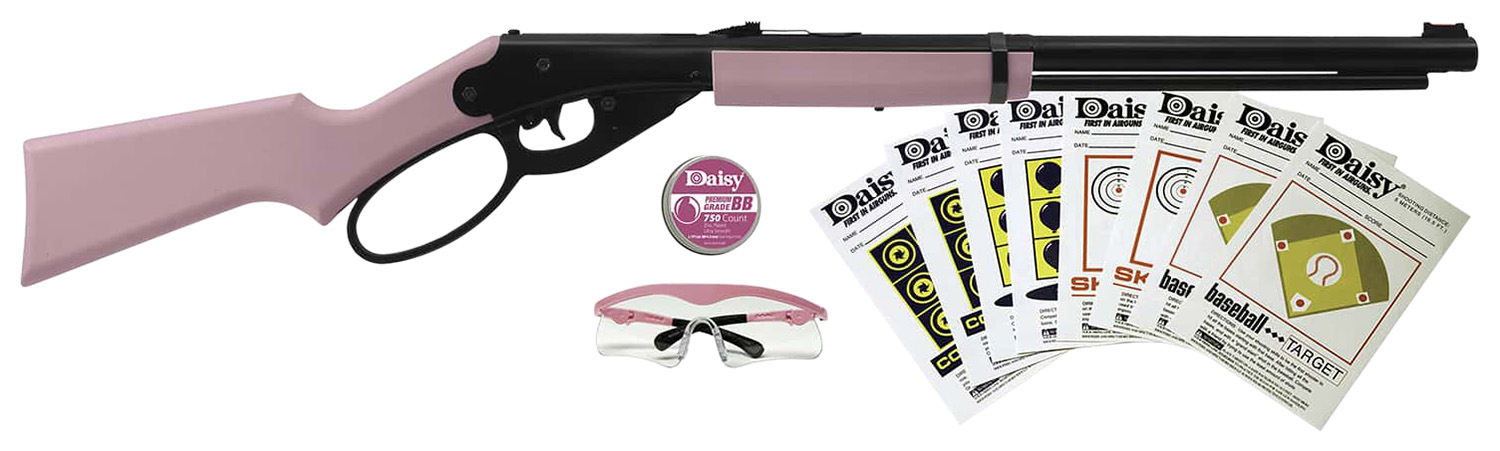 DAISY 1999 PINK LEVER ACTION CARBINE BB SHOOTING FUN KIT