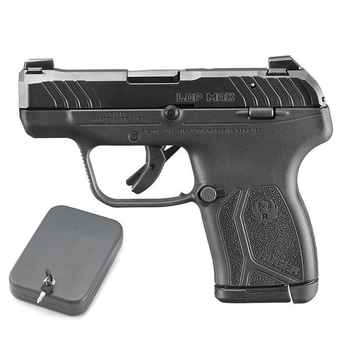 RUGER LCP MAX .380ACP FRONT NIGHT SIGHT BLK 10SH W/CASE