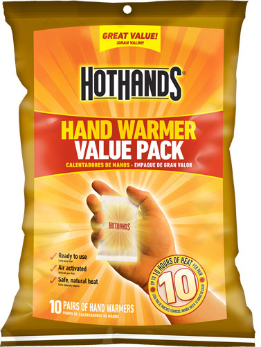 HOTHANDS HAND WARMER VALUE PACK 10 PAIRS PER PACK 10 HOUR