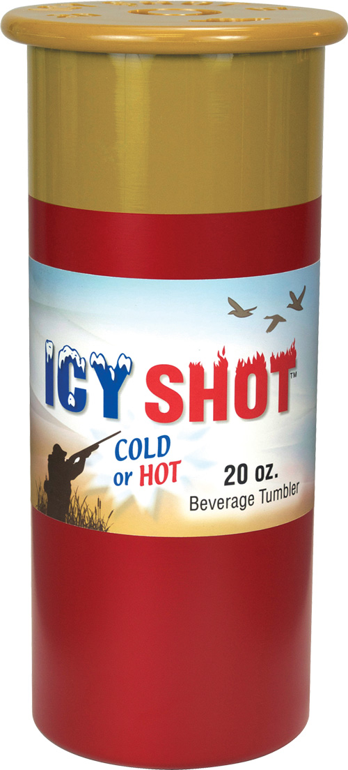 PSP ICY SHOT 20 OZ TUMBLER SHOTGUN SHELL LOOK RED