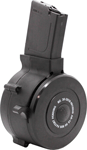 IVER JOHNSON MAGAZINE AR15 .223 50RD DRUM BLACK POLYMER