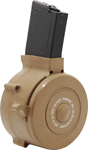 IVER JOHNSON MAGAZINE AR15 .223 50RD DRUM TAN POLY