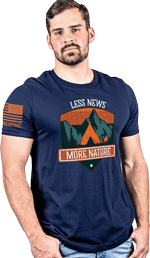 NINE LINE APPAREL MORE NATURE, LESS NEWS MIDNIGHT NAVY MEDIU!