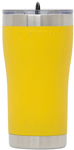 MAMMOTH 20 OZ SS YELLOW TUMBLER W/LID & RUBBER STOPPR!