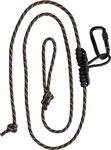 MUDDY SAFETY HARNESS LINEMAN'S ROPE W/CARABINER & PRUSIK KNOT
