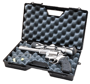 MTM Single Pistol Handgun Case  <br>  up to 8.8 in. barrel Black