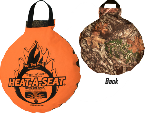 Therm-A-Seat Heat-A-Seat  <br>  Camouflage/Blaze Orange 17 in.