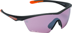 Beretta USA OC031A2354039AUNI Clash Shooting Glasses Purple Lens Black with Orange Accents Frame