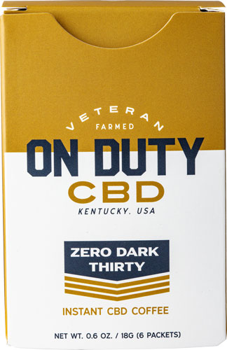 ON DUTY COFFEE & CBD SOLUTION THC FREE 6 PACK