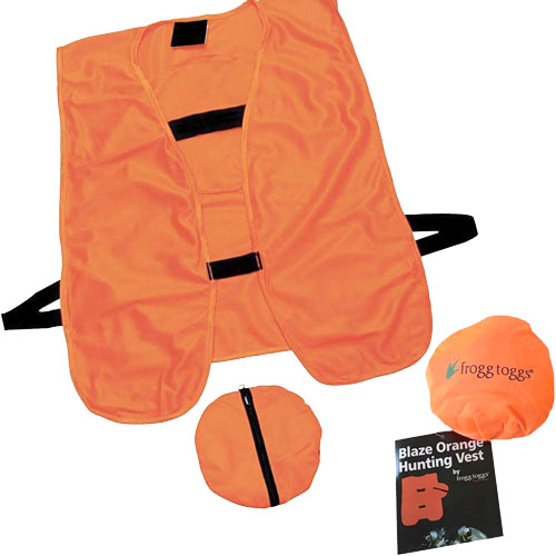 FROGG TOGGS HUNTING VEST BLAZE ORANGE ONE SIZE FITS MOST