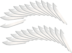 Outdoor Edge Razorsafe Replacement Blades  <br>  3.5 in. Drop Point 24 pk.