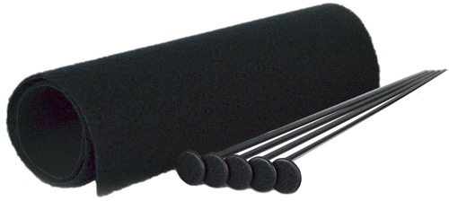 GSS SMALL RIFLE ROD KIT 5 BLK RIFLE RODS .22 CAL 19