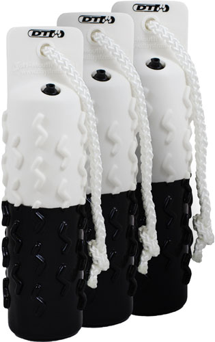 DT Systems 81703 Soft Mouth Dog Training Dummy 3Pk Large Black/White