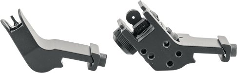 JE FIXED FRONT/REAR SIGHT 45 DEGREE OFFSET ALUMINUM BLK