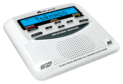 Midland WR120B S.A.M.E. Weather AM/FM Radio,Time & Alarm Clock